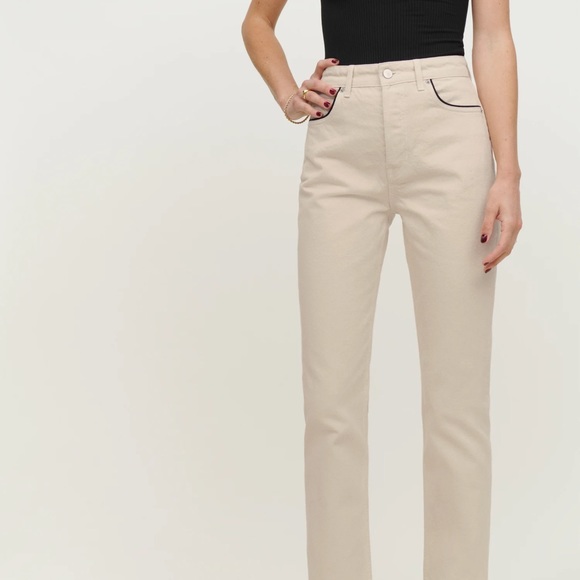 Reformation Cynthia High Rise Straight Jeans - Picture 2 of 5